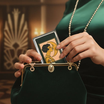 Retro Art Deco kártya- és pénztárca RFID-védelemmel | KELVEX