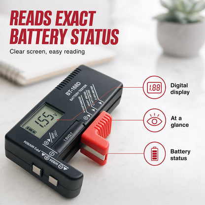 Univerzális digitális elemtester | VOLNIX