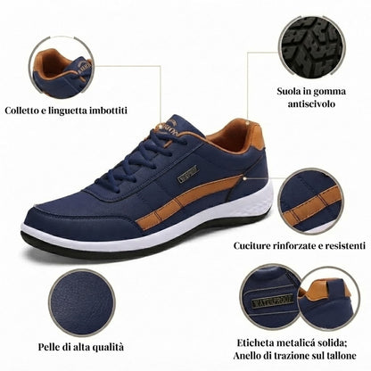 🎁Ultimo giorno per approfittare dello sconto del 50%, non perdertelo! ⏰Realizzate in pelle di vitello australiana🐂Supporto per il piede - allevia il dolore ai piedi✅Impermeabili e antiscivolo, comode da indossare✅Eleganti e versatili.