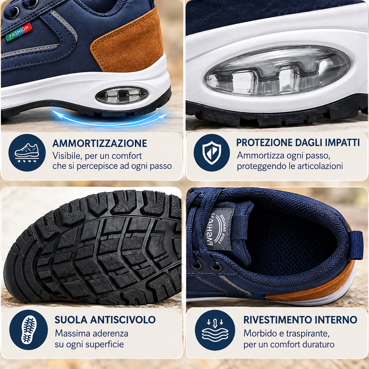 🎁Ultimo giorno per approfittare dello sconto del 50%! Non perdere l'occasione! ⏰ Allevia il dolore ai piedi e la fascite plantare: scarpe ortopediche impermeabili e antiscivolo.