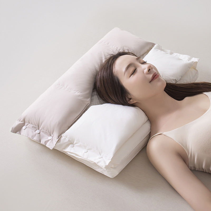 🛏️ A rossz alvópozíció miatt merev a nyaka reggelente? – Ez a kétzónás párna célzottan támogatja a fejet és a nyakat