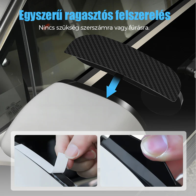 🚗 Az oldalsó tükrök nem mutatnak mindent? – Állítható holttér tükör esővédővel!
