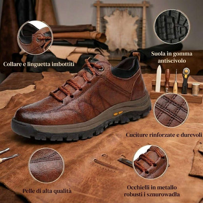 🎁Ultimo giorno per approfittare dello sconto del 50%, non perdertelo! ⏰Realizzate in pelle di vitello australiana🐂Supporto per il piede - allevia il dolore ai piedi✅Impermeabili e antiscivolo, comode da indossare✅Eleganti e versatili.