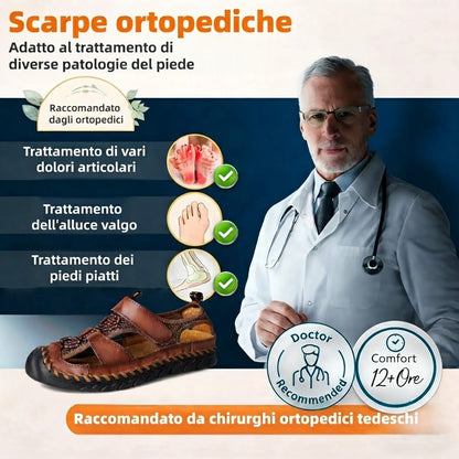 ⏰Ultimo giorno, sconto del 50%! Non perdete l'occasione: sandali ortopedici dal design ergonomico ✅️Ammortizzazione ✅️Calzature ortopediche salutari, progettate specificamente per gli uomini europei.