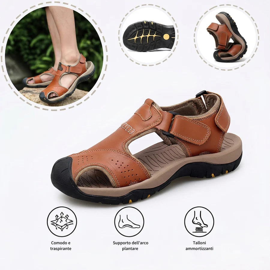 ⏰Ultimo giorno, sconto del 50%! Non perdete l'occasione: sandali ortopedici dal design ergonomico ✅️Ammortizzazione ✅️Calzature ortopediche salutari, progettate specificamente per gli uomini europei.
