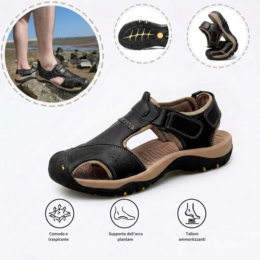 ⏰Ultimo giorno, sconto del 50%! Non perdete l'occasione: sandali ortopedici dal design ergonomico ✅️Ammortizzazione ✅️Calzature ortopediche salutari, progettate specificamente per gli uomini europei.