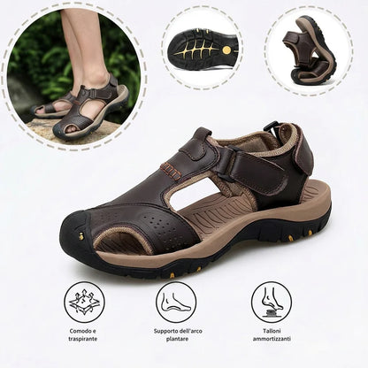 ⏰Ultimo giorno, sconto del 50%! Non perdete l'occasione: sandali ortopedici dal design ergonomico ✅️Ammortizzazione ✅️Calzature ortopediche salutari, progettate specificamente per gli uomini europei.