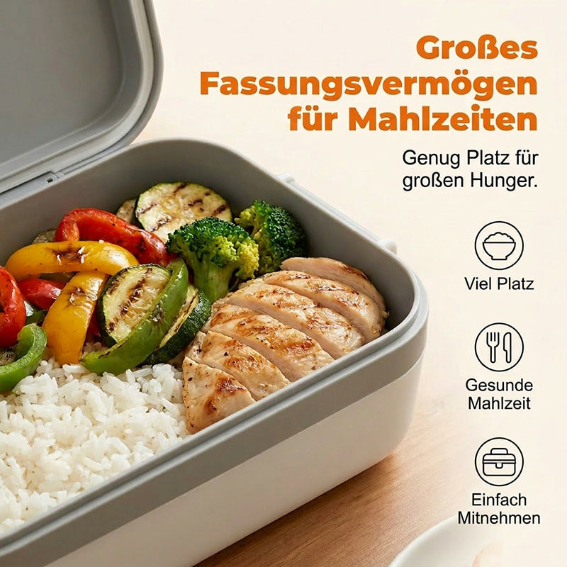 🍱A hideg étel kényelmetlen az utazások vagy a munka során? – Ez az ételhordó elektromosan felmelegíti az ételt!