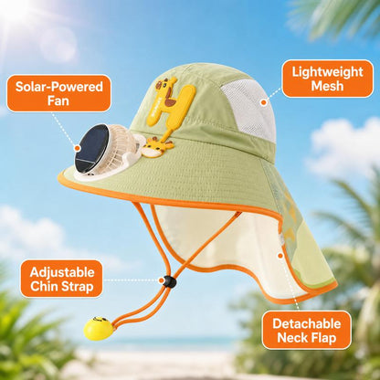 ☀️ A forróságban a fejed túlmelegszik a napon? – Ez a sapka ventilátorral hűti a fejbőrt!