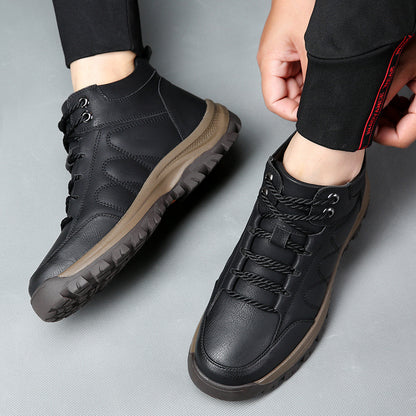 Scarpe da uomo🎁Ultimo giorno per approfittare dello sconto del 40%, non perdertelo! ⏰Realizzate in pelle di vitello australiana🐂Supporto per il piede - allevia il dolore ai piedi✅Impermeabili e antiscivolo, comode da indossare✅Eleganti e versatili.