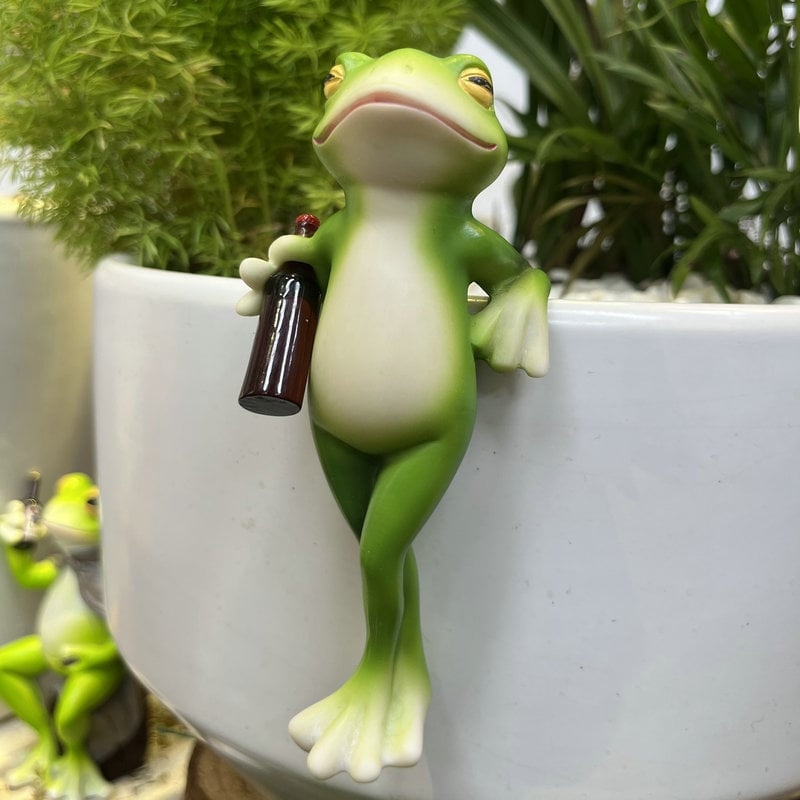 Béka alakú virágcserép-akasztó | LUNAX
