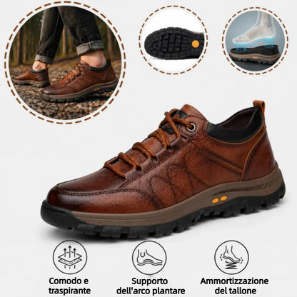 🎁Ultimo giorno per approfittare dello sconto del 50%, non perdertelo! ⏰Realizzate in pelle di vitello australiana🐂Supporto per il piede - allevia il dolore ai piedi✅Impermeabili e antiscivolo, comode da indossare✅Eleganti e versatili.