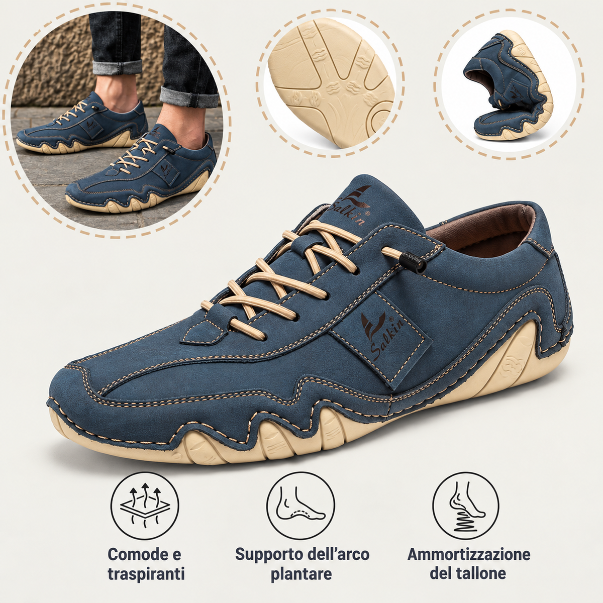 🎁 Ultimo giorno! Risparmia il 30% 🦶 Allevia il dolore ai piedi ✅ Suola flessibile ✅ Impermeabili e antiscivolo ✅ Comode da indossare tutti i giorni