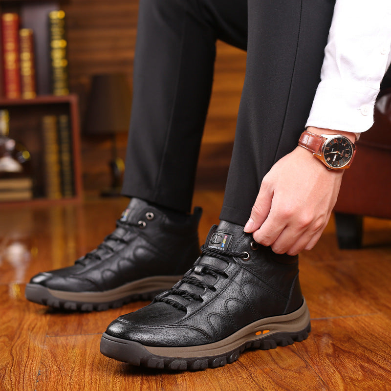 Scarpe da uomo🎁Ultimo giorno per approfittare dello sconto del 40%, non perdertelo! ⏰Realizzate in pelle di vitello australiana🐂Supporto per il piede - allevia il dolore ai piedi✅Impermeabili e antiscivolo, comode da indossare✅Eleganti e versatili.