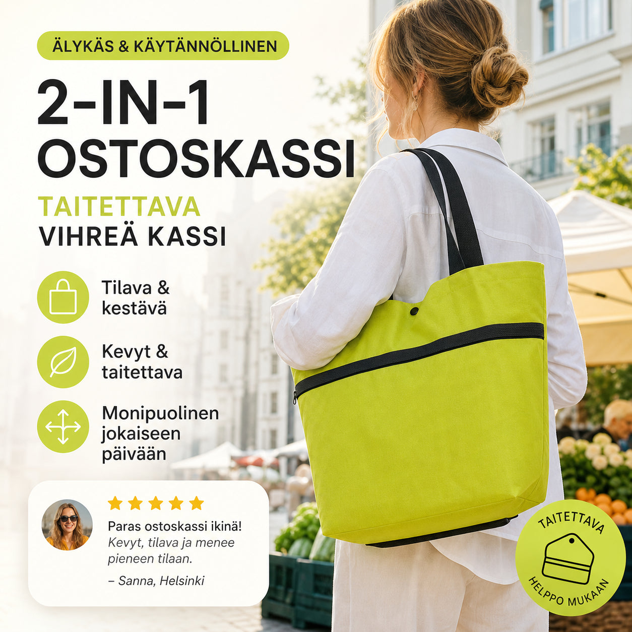 Összecsukható bevásárlószatyor | FOLDBAG