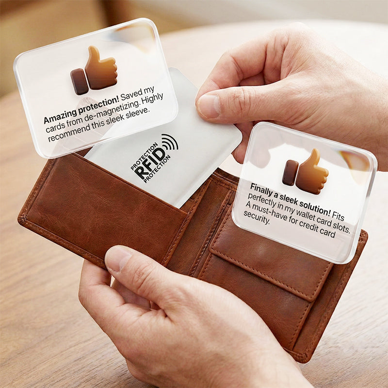 🛡️ RFID-blokkoló tok hitelkártyákhoz – Védje kártyáit az elektronikus adatlopástól!