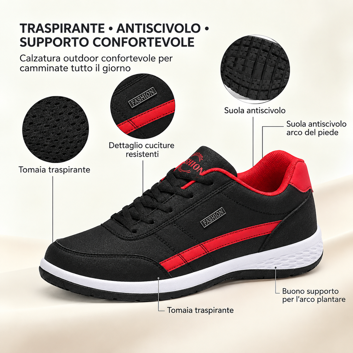 🎁Ultimo giorno per approfittare dello sconto del 50%, non perdertelo! ⏰Realizzate in pelle di vitello australiana🐂Supporto per il piede - allevia il dolore ai piedi✅Impermeabili e antiscivolo, comode da indossare✅Eleganti e versatili.