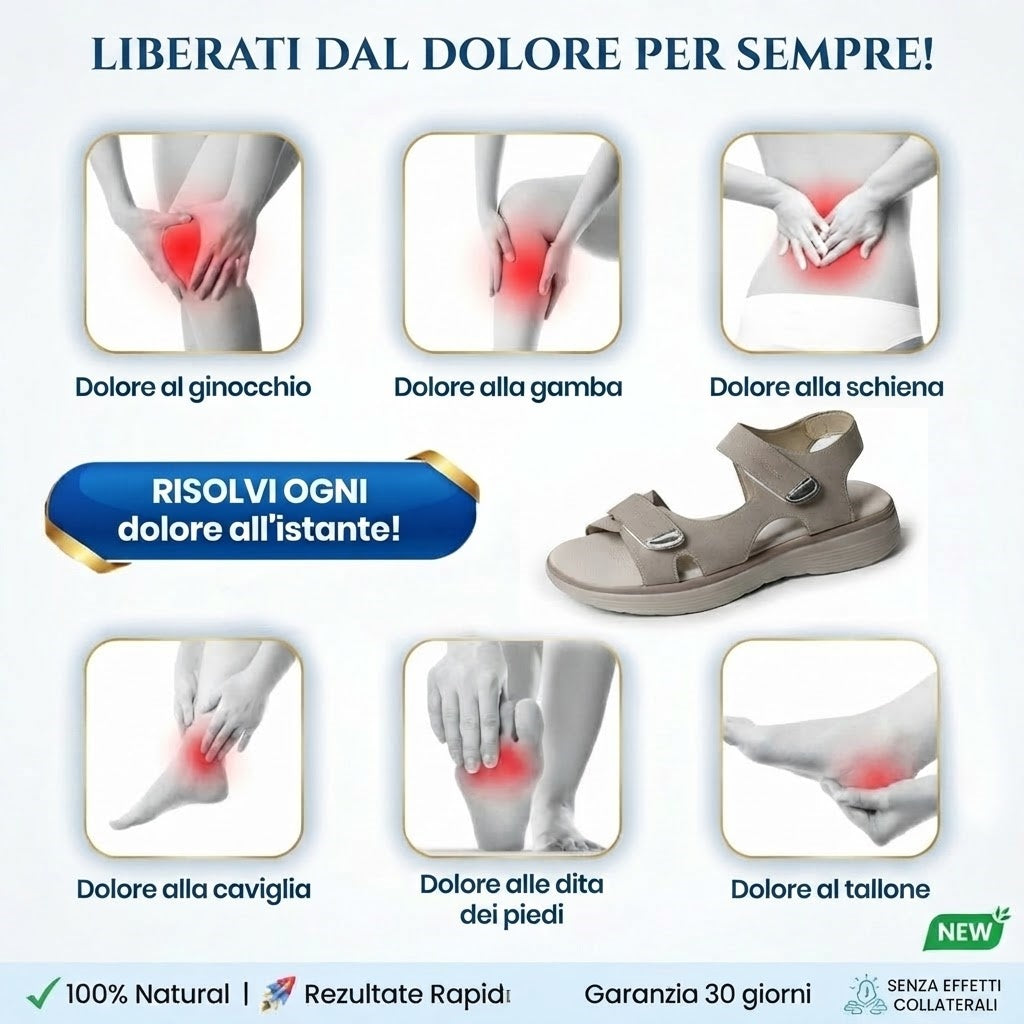⏰ Ultimo giorno! Sconto del 50%! Non perderti i sandali ortopedici dal design ergonomico! ✅ Efficace assorbimento degli urti ✅ Comfort e supporto per i tuoi piedi, creati appositamente per le donne.