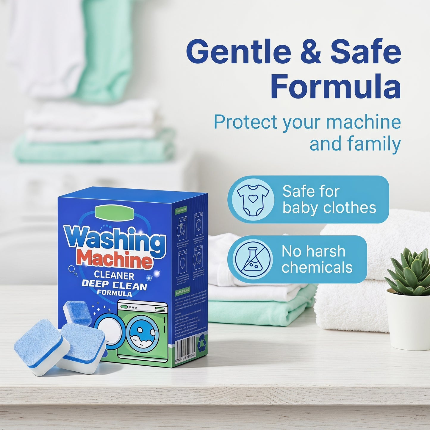 🧼 A mosógép belső részeiben lerakódások és szagok keletkeznek? – Ezek a tabletták mélytisztítanak és frissítenek