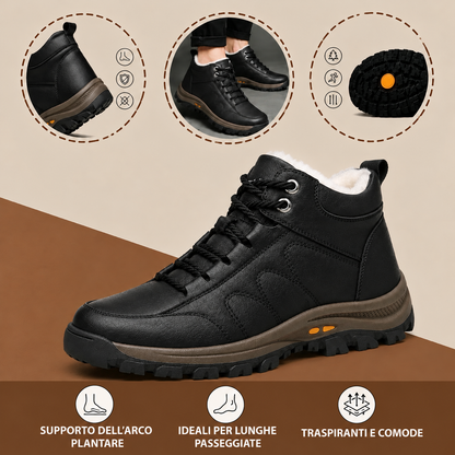 Scarpe da uomo🎁Ultimo giorno per approfittare dello sconto del 50%, non perdertelo! ⏰Realizzate in pelle di vitello australiana🐂Supporto per il piede - allevia il dolore ai piedi✅Impermeabili e antiscivolo, comode da indossare✅Eleganti e versatili.
