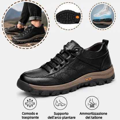 🎁Ultimo giorno per approfittare dello sconto del 50%, non perdertelo! ⏰Realizzate in pelle di vitello australiana🐂Supporto per il piede - allevia il dolore ai piedi✅Impermeabili e antiscivolo, comode da indossare✅Eleganti e versatili.