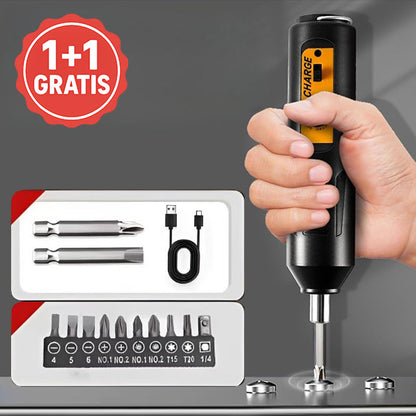 Mini elektromos csavarhúzó 12 bittel, USB töltés | SENTRIX