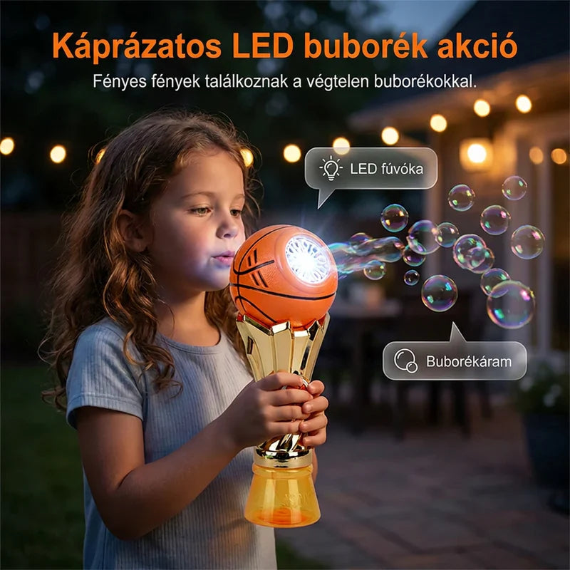 🎵 A gyerekek imádják a buborékokat, de a fújkálás hamar elfárasztja őket? – Ez a motoros buborékfúvó segíthet