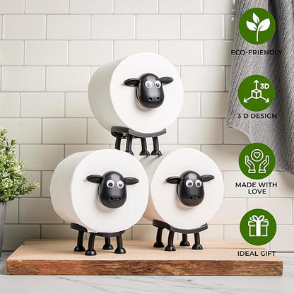 🐑 Juh alakú WC-papír-tartó – Vidám és praktikus kiegészítő a fürdőszobába