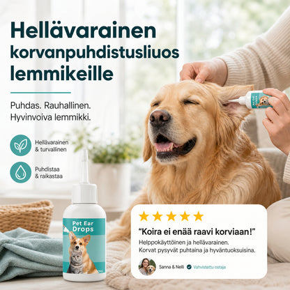 Kíméletes fültisztító oldat háziállatoknak | VELMOR