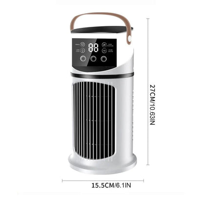 💧 Vízpárás hűtés, 9 fokozat, USB-ről tölthető, RGB-világítás – Praktikus és hangulatos készülék!