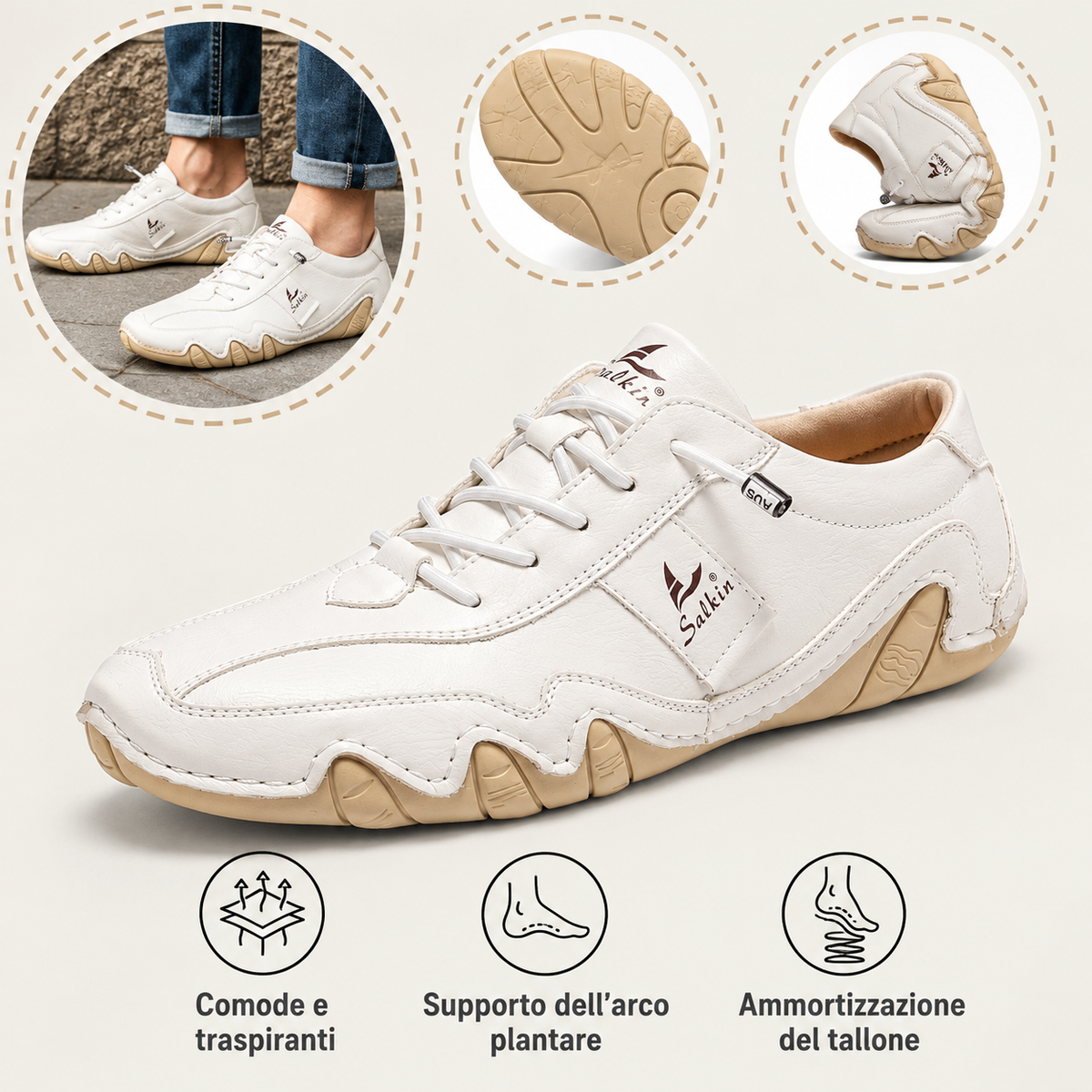🎁 Ultimo giorno! Risparmia il 30% 🦶 Allevia il dolore ai piedi ✅ Suola flessibile ✅ Impermeabili e antiscivolo ✅ Comode da indossare tutti i giorni