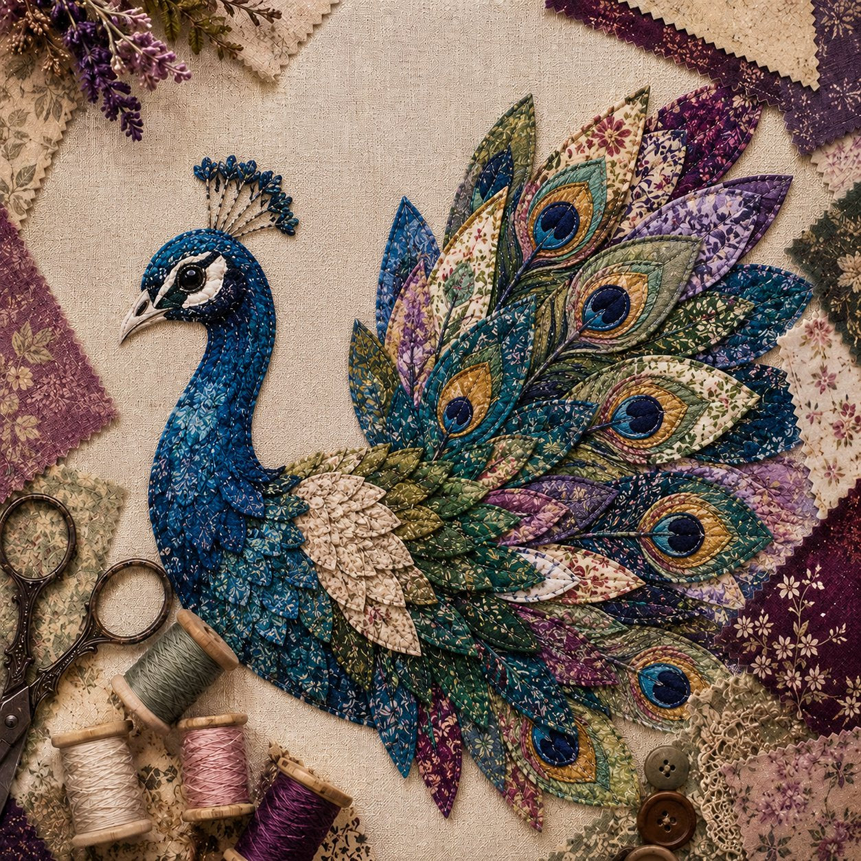 3D-s patchwork madár DIY készlet | BLEMOR