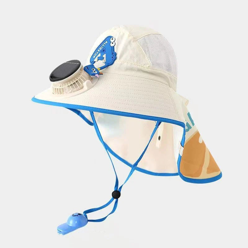 ☀️ A forróságban a fejed túlmelegszik a napon? – Ez a sapka ventilátorral hűti a fejbőrt!