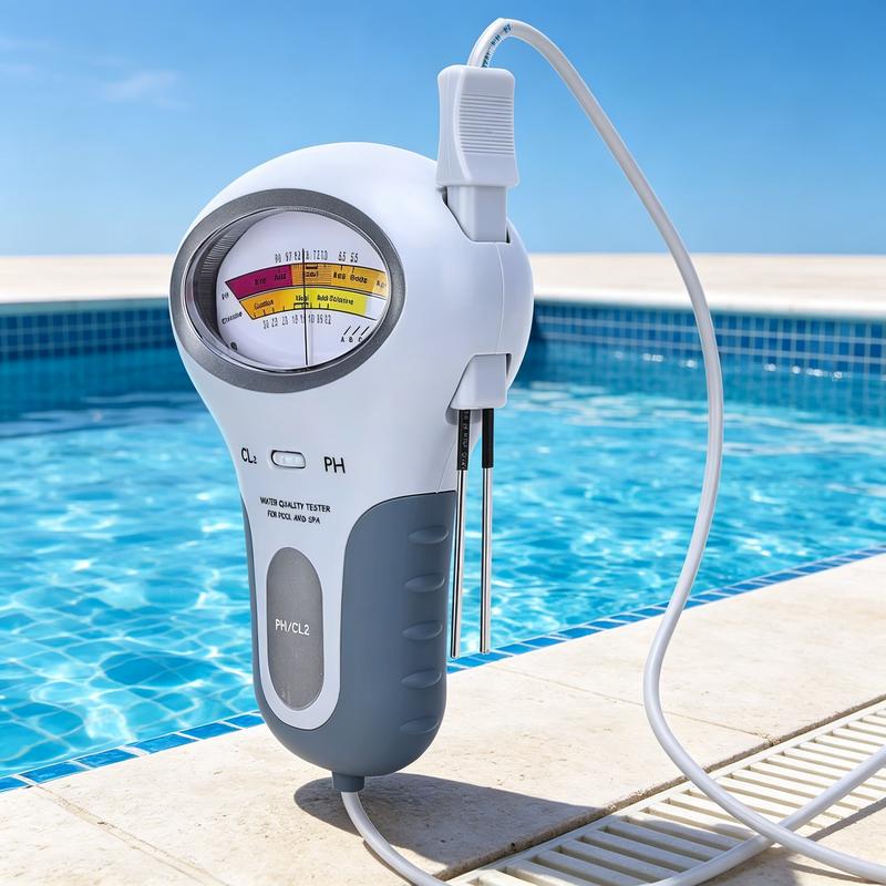 🏊 A medence vízének egyensúlya nehezen fenntartható? – Ez a mérő pontos pH- és klóradatokat biztosít, hogy a víz mindig tiszta és biztonságos legyen