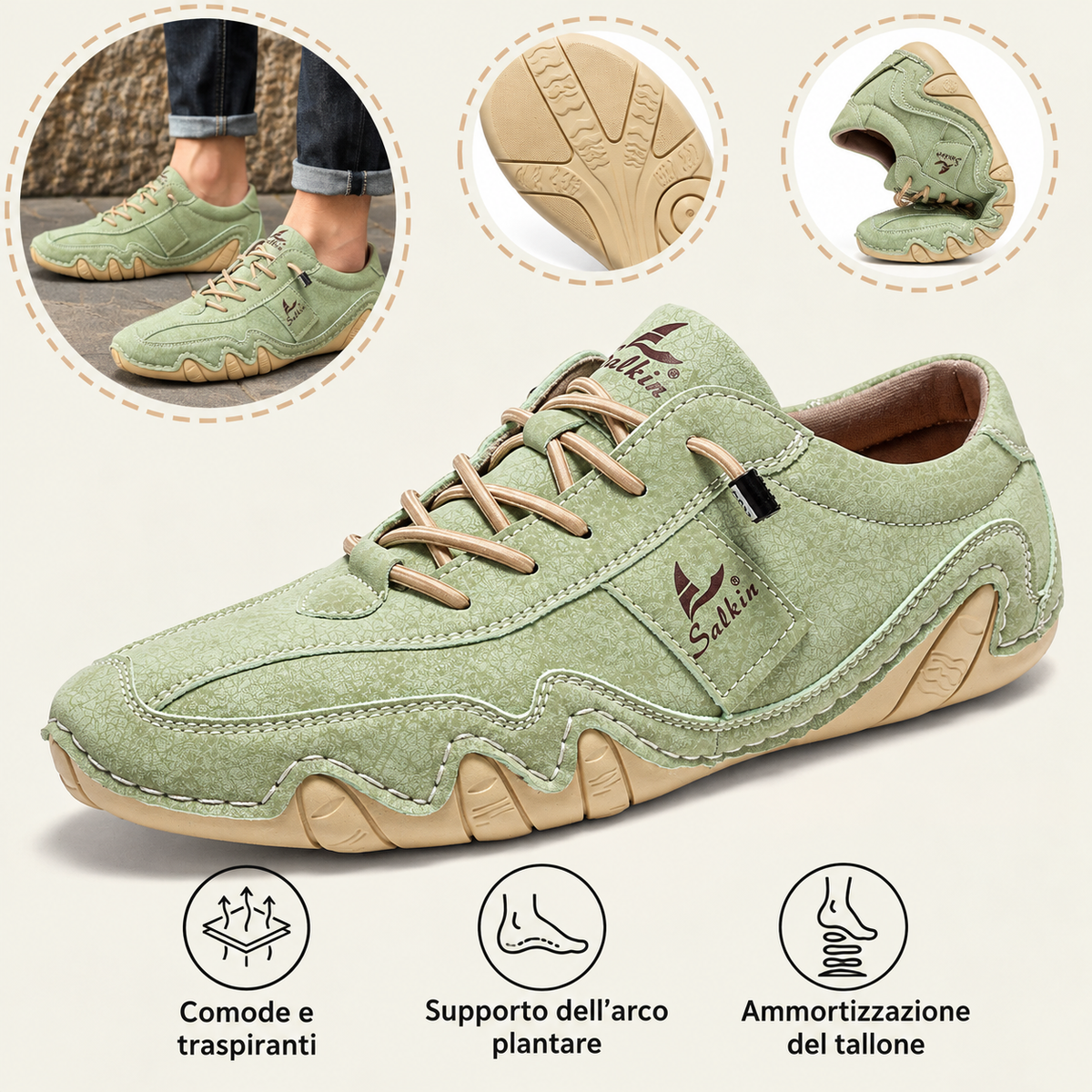 🎁 Ultimo giorno! Risparmia il 50% 🦶 Allevia il dolore ai piedi ✅ Suola flessibile ✅ Impermeabili e antiscivolo ✅ Comode da indossare tutti i giorni