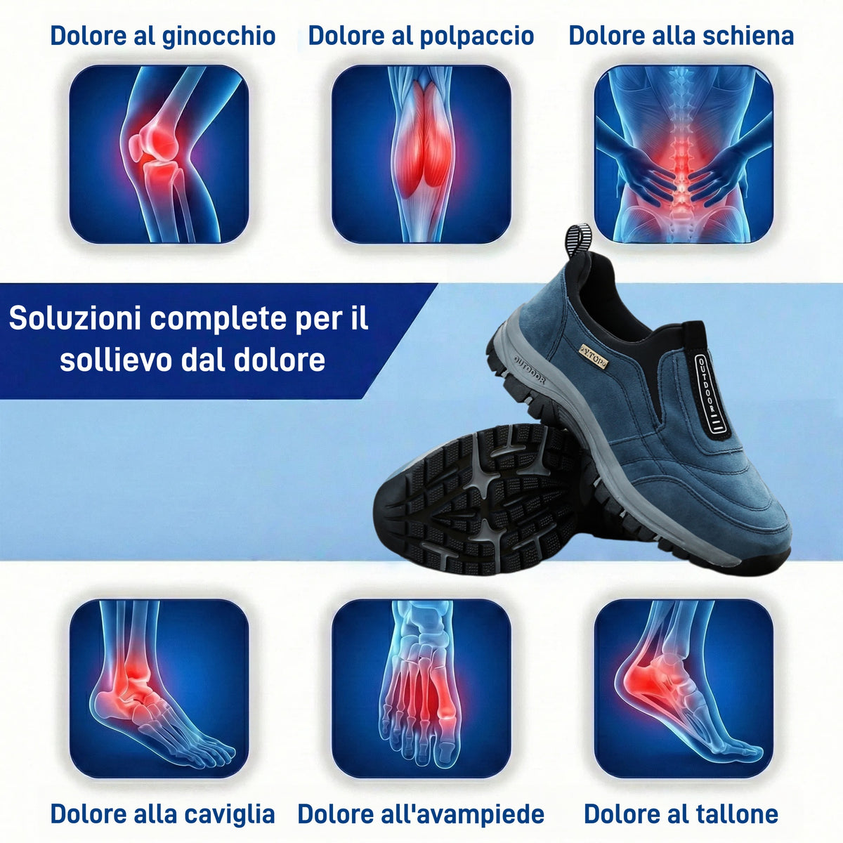 🎁Ultimo giorno per approfittare dello sconto del 50%! Non perdere l'occasione! ⏰ Allevia il dolore ai piedi e la fascite plantare: scarpe ortopediche impermeabili e antiscivolo.