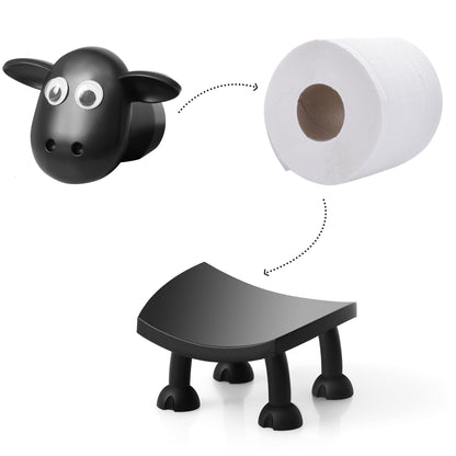 🐑 Juh alakú WC-papír-tartó – Vidám és praktikus kiegészítő a fürdőszobába