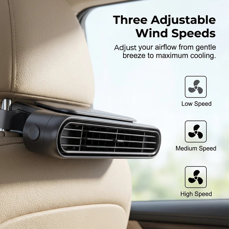 🚗 A forró ülés kényelmetlen a hosszabb vezetés során? – Ez a hűtőventilátor 3 fokozattal biztosítja a kellemes hőmérsékletet