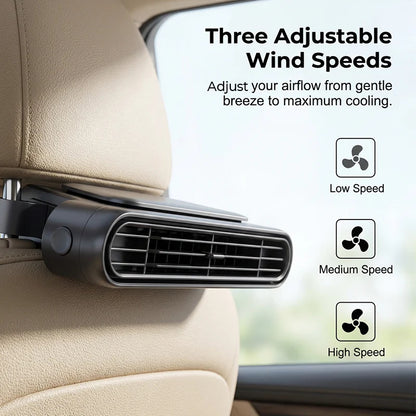 🚗 A forró ülés kényelmetlen a hosszabb vezetés során? – Ez a hűtőventilátor 3 fokozattal biztosítja a kellemes hőmérsékletet