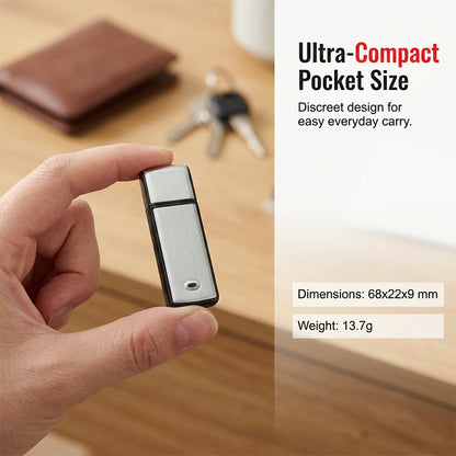 Hordozható USB hangrögzítő zajszűréssel | VELTRIX
