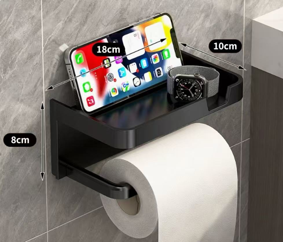 🧻📱 Böngésznél WC-n ülve, de nincs hova tenned a telefonod? – 2 az 1-ben telefontartó és WC-papír tartó!