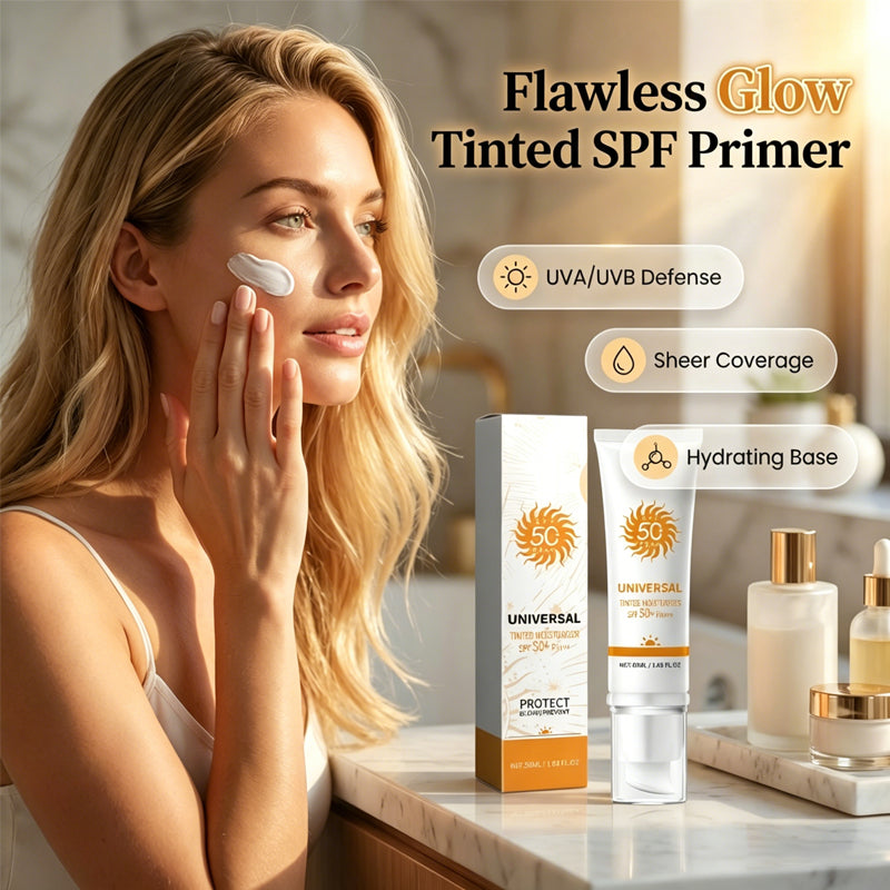 ☀️ Színezett sminkalapozó naptejjel – SPF 50+ – Egy lépésben fed és véd!