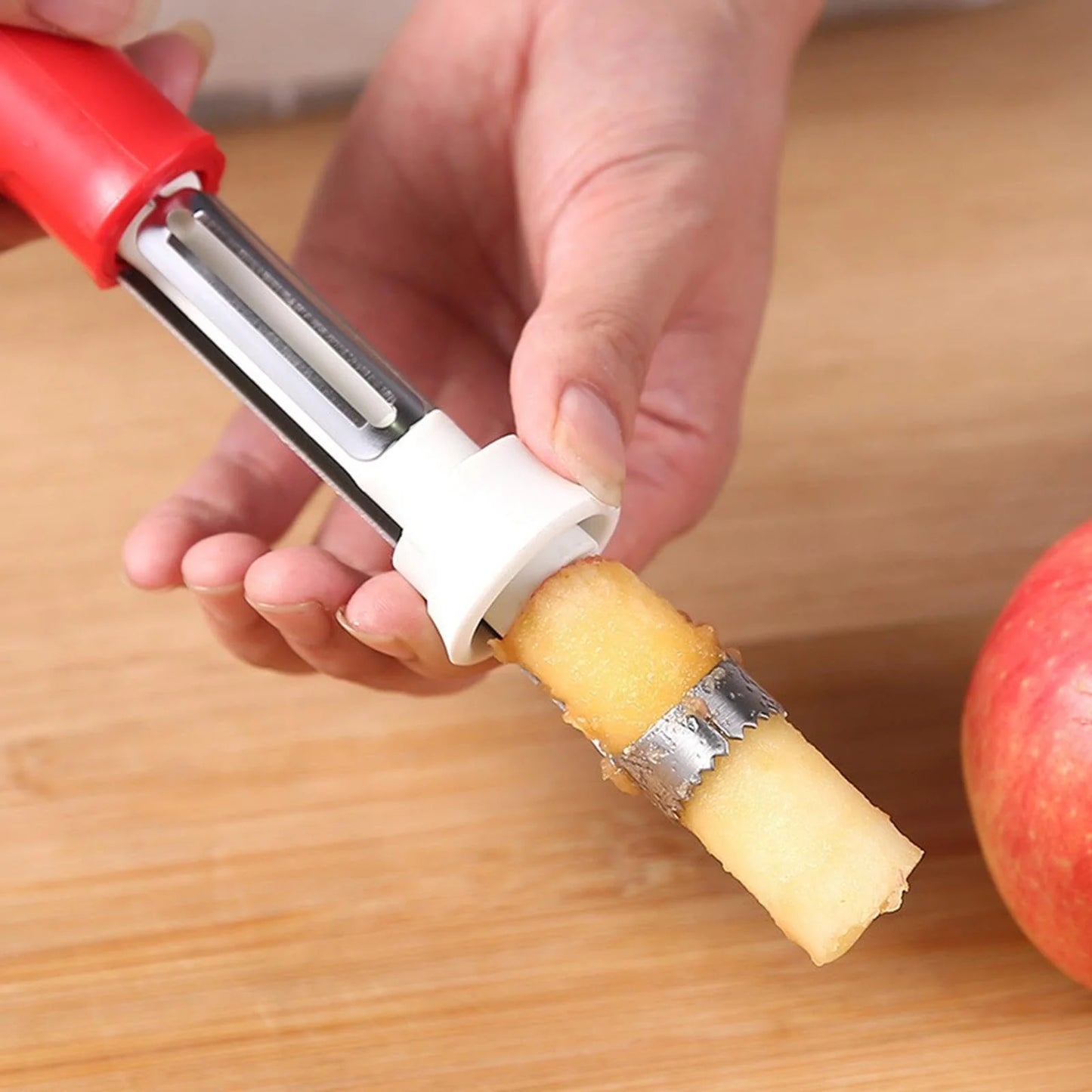 🍏 A gyümölcsök magjainak eltávolítása macerás és időigényes? – Ez az eszköz egyszerre távolítja el a magot és szeleteli a gyümölcsöt