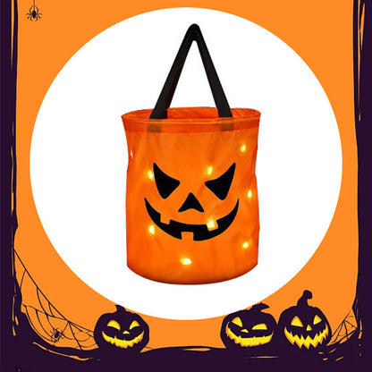 🎉 Unod a hagyományos Halloween-i dekorációkat? – Ez a világító tökös táska egyedi és figyelemfelkeltő