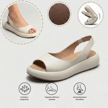 ⏰ Ultimo giorno! Sconto del 50%! Non perderti i sandali ortopedici dal design ergonomico! ✅ Efficace assorbimento degli urti ✅ Comfort e supporto per i tuoi piedi, creati appositamente per le donne.