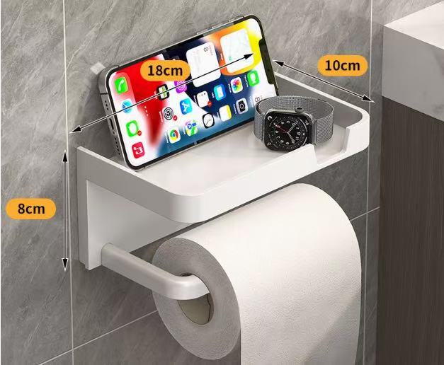 🧻📱 Böngésznél WC-n ülve, de nincs hova tenned a telefonod? – 2 az 1-ben telefontartó és WC-papír tartó!