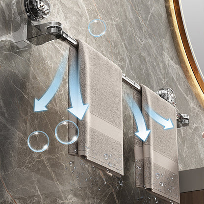 🚿 Nem akarsz fúrni a csempébe? – Állítható törülközőtartó tapadókoronggal, fúrás nélkül