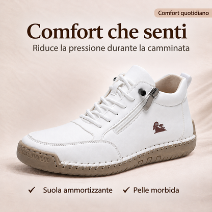 Scarpe da uomo🎁Ultimo giorno per approfittare dello sconto del 50%, non perdertelo! ⏰Realizzate in pelle di vitello australiana🐂Supporto per il piede - allevia il dolore ai piedi✅Impermeabili e antiscivolo, comode da indossare✅Eleganti e versatili.