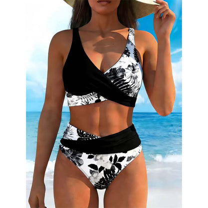 🌸 Nem mersz bikiniben strandolni? – Magas derekú virágmintás bikini, raktáron! 👙