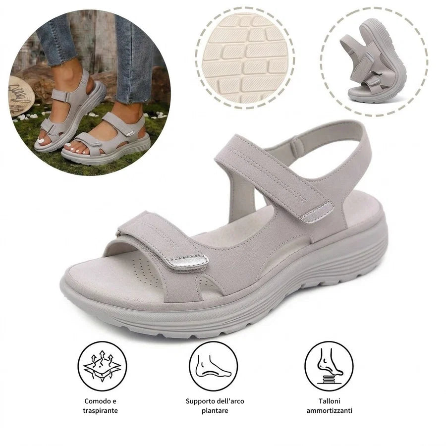 ⏰ Ultimo giorno! Sconto del 50%! Non perderti i sandali ortopedici dal design ergonomico! ✅ Efficace assorbimento degli urti ✅ Comfort e supporto per i tuoi piedi, creati appositamente per le donne.